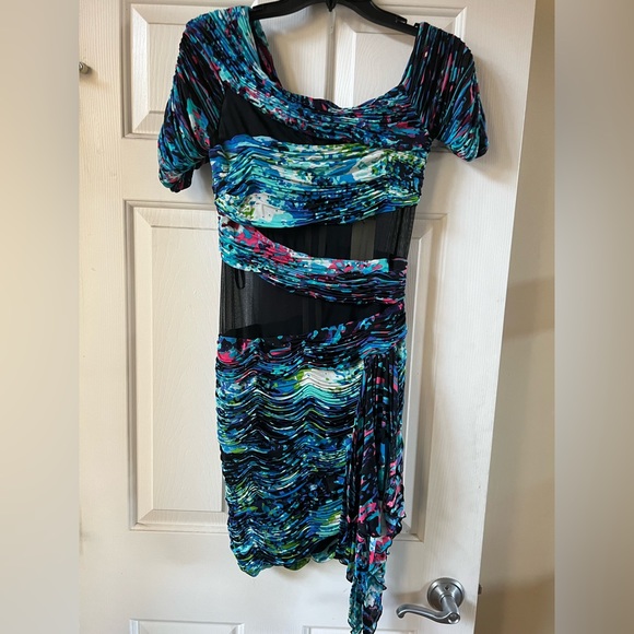 BCBG MaxAzria Dutch Blue Runway Dress - Size Medium - NWT - Picture 2 of 8